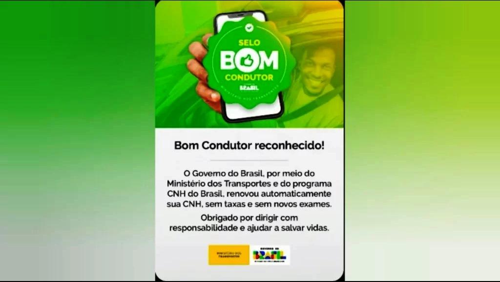 GOVERNO FEDERAL AUTORIZA RENOVAÇÃO AUTOMÁTICA DA CNH PARA ‘BONS MOTORISTAS’