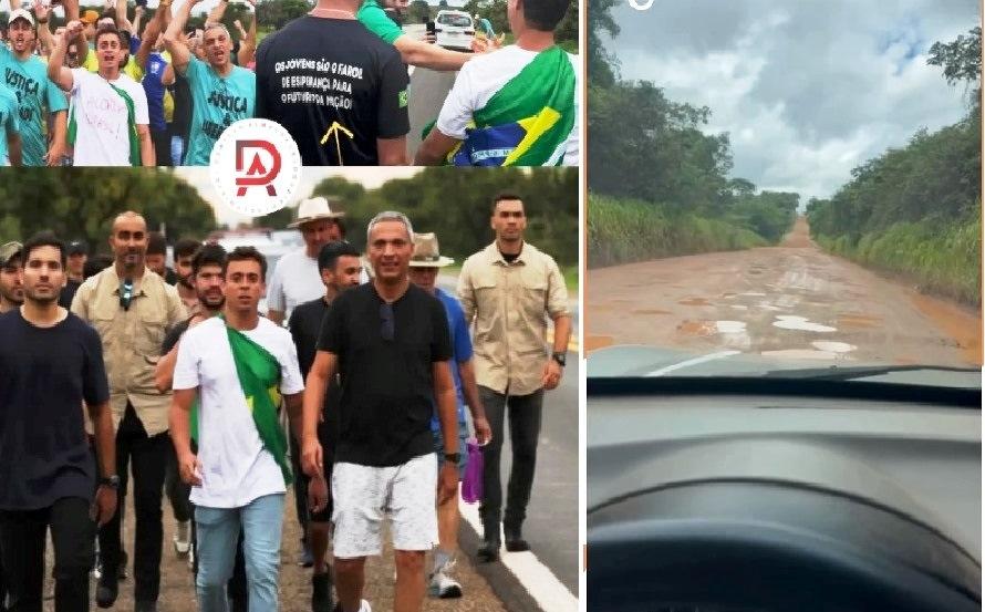 MOTORISTA DE VAZANTE CONVIDA DEPUTADO NIKOLAS FERREIRA A FAZER CAMINHADA NA LMG-706