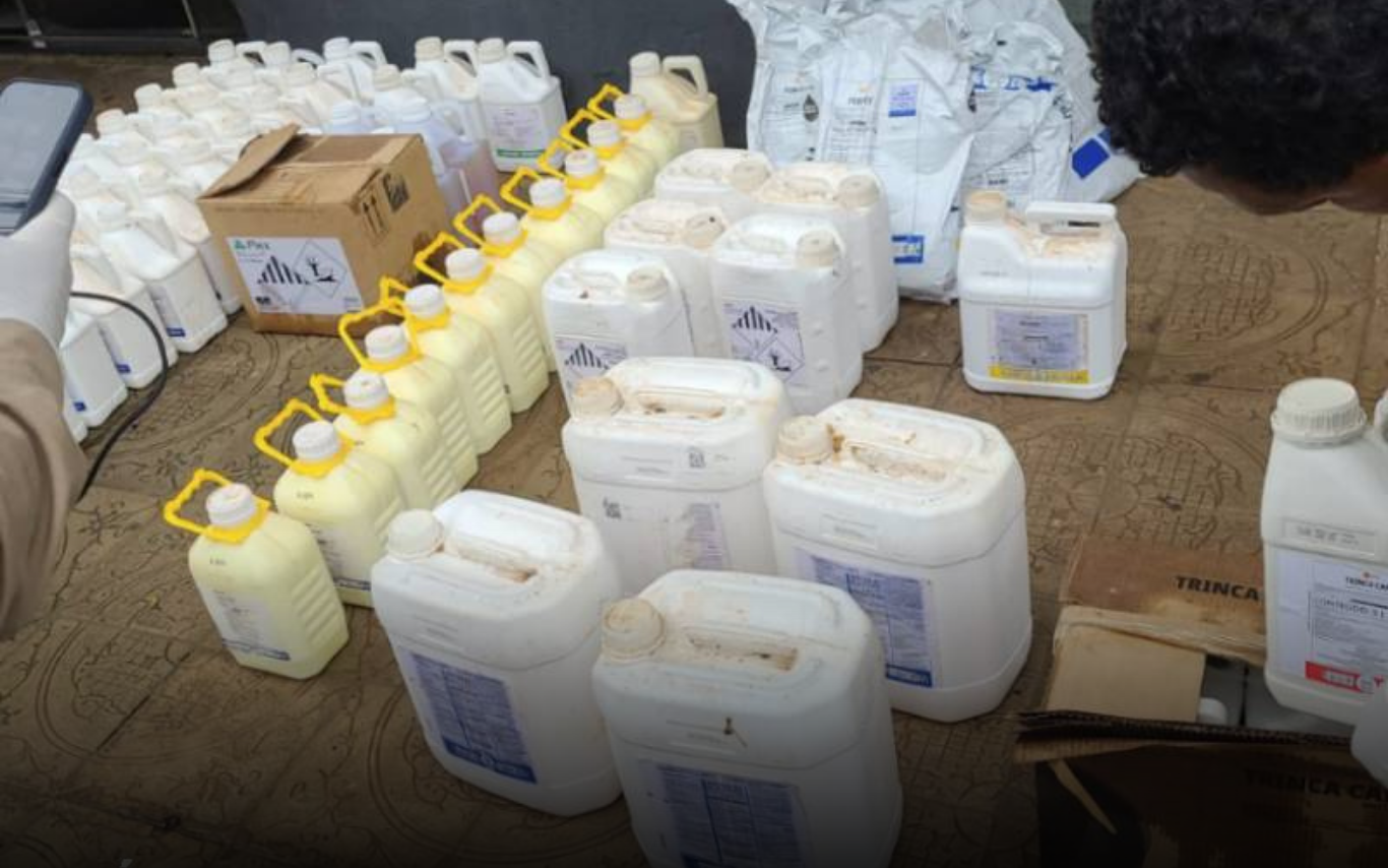 OPERAÇÃO POLICIAL RECUPERA DEFENSIVOS AGRÍCOLAS FURTADOS EM PARACATU, GUARDA-MOR E VAZANTE