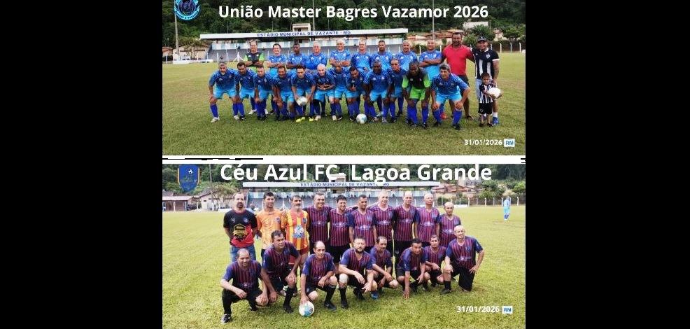 CAMPEONATO SUPERMASTER DA LAPA TEM DOIS JOGOS NESTE FINAL DE SEMANA EM VAZANTE