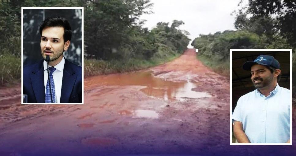 PREFEITO RECORRE AO PRESIDENTE DA ALMG PARA COBRAR REFORMA DE RODOVIA ESTADUAL EM VAZANTE