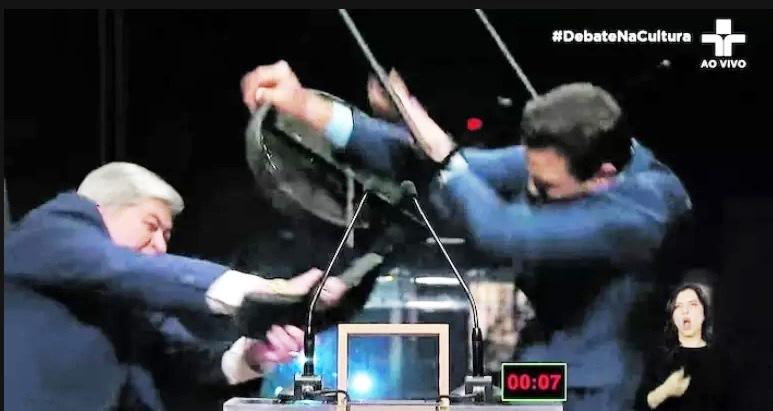 ACORDO ENTRE DATENA E MARÇAL ENCERRA PROCESSOS POR CADEIRADA EM DEBATE