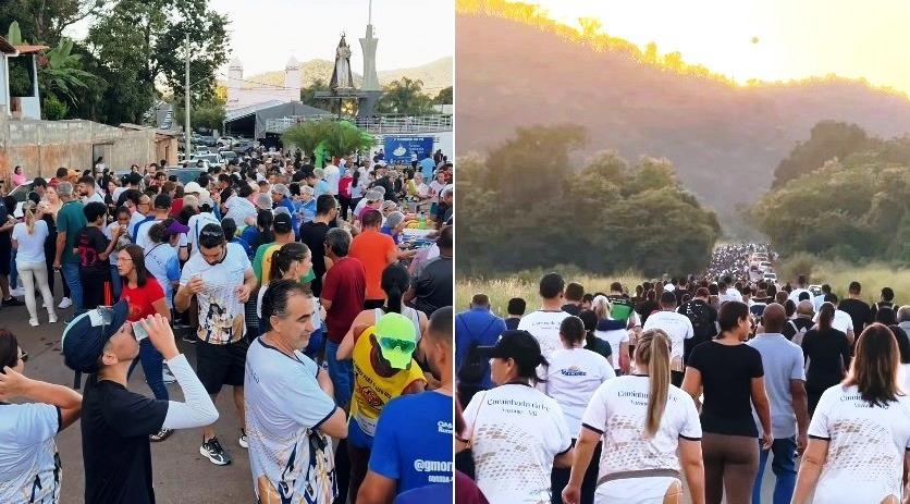CAMINHADA DA FÉ EM VAZANTE ATRAIU CERCA DE 3.000 FIÉIS