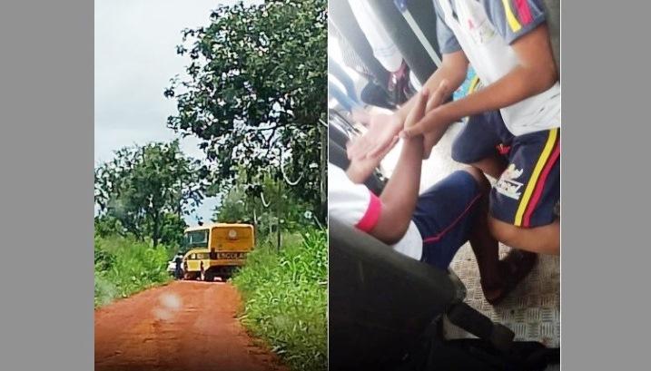 PAIS DE ALUNOS DO MEIO RURAL CRITICAM PRECARIEDADE DE ÔNIBUS QUE ATENDE SEUS FILHOS EM GUARDA-MOR