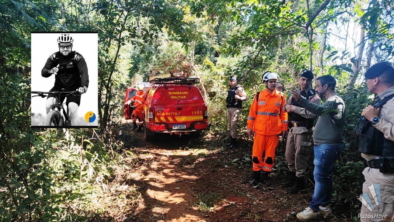 CICLISTA DESAPARECIDO EM PATOS DE MINAS É ENCONTRADO MORTO APÓS QUATRO DIAS DE BUSCAS