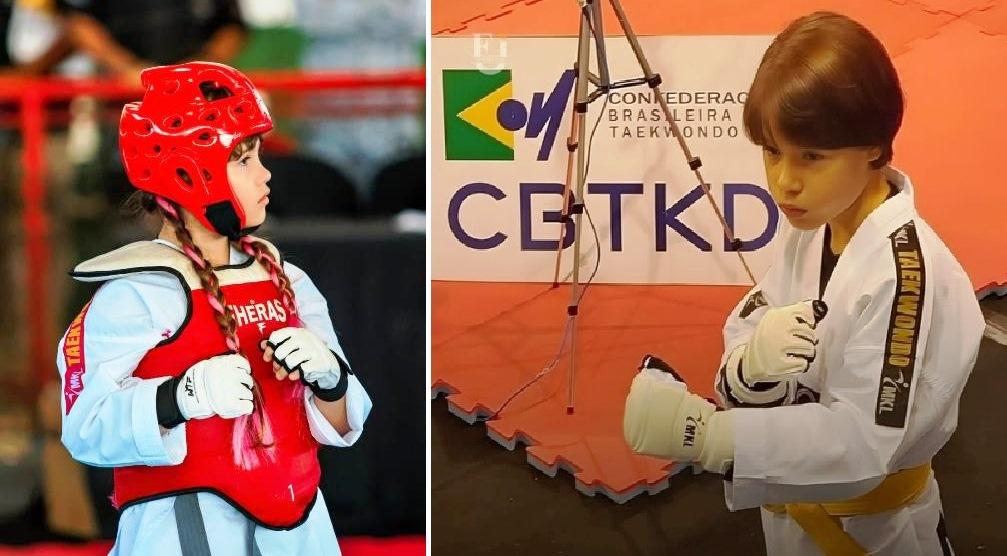 FILHOS DE CASAL VAZANTINO SÃO DESTAQUES ESTADUAL E NACIONAL NO TAEKWONDO
