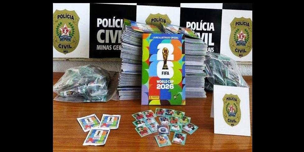 POLÍCIA CIVIL APREENDE ÁLBUNS E FIGURINHAS DA COPA POR SUSPEITA DE FALSIFICAÇÃO EM PATOS DE MINAS
