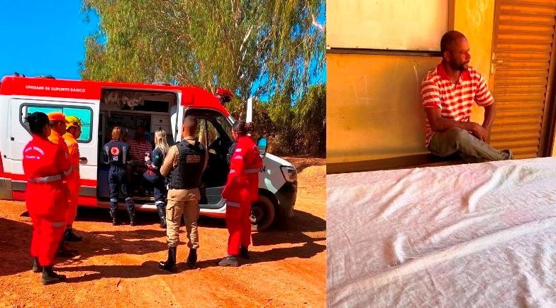 BRIGADISTAS DE VAZANTE E CORPO DE BOMBEIROS ENCONTRAM HOMEM DESAPARECIDO NA REGIÃO DE VAZAMOR