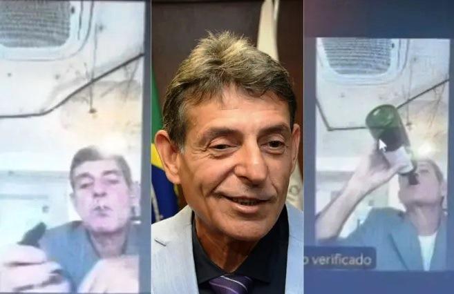 JUIZ FUMA E 'VIRA' GARRAFA DE VINHO DURANTE JULGAMENTO VIRTUAL NO TJMG