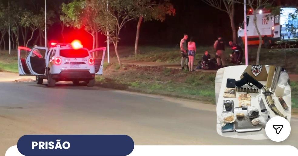 POLÍCIA MILITAR APREENDE DROGAS, MUNIÇÕES E SIMULACRO DE ARMA DE FOGO EM VAZANTE