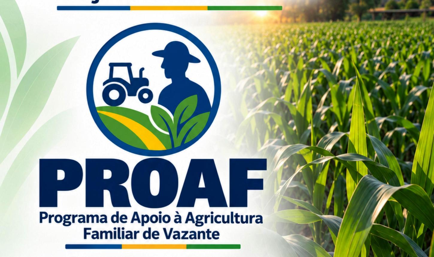 PREFEITURA DE VAZANTE VAI LANÇAR A PRIMEIRA ETAPA DO PROAF 2026 EM CLARO DE MINAS