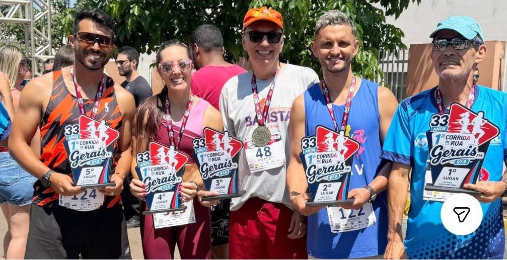 ATLETAS DE VAZANTE CONQUISTAM PÓDIOS NA 1ª CORRIDA DE RUA GERAIS FM, EM COROMANDEL
