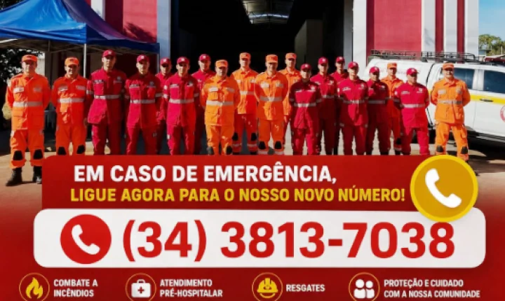 BRIGADA MUNICIPAL DE VAZANTE TEM NOVO TELEFONE PARA ATENDIMENTO DE EMERGÊNCIAS