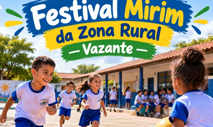 FESTIVAL VAI PROMOVER INTEGRAÇÃO ENTRE ALUNOS DAS ESCOLAS RURAIS DE VAZANTE