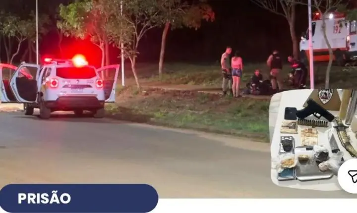 POLÍCIA MILITAR APREENDE DROGAS, MUNIÇÕES E SIMULACRO DE ARMA DE FOGO EM VAZANTE